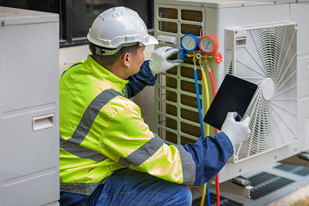 Professional Hvac Installation technician working in Old Town, ME